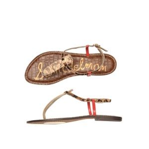 Leopard/Snake/Coral Gigi Sandal